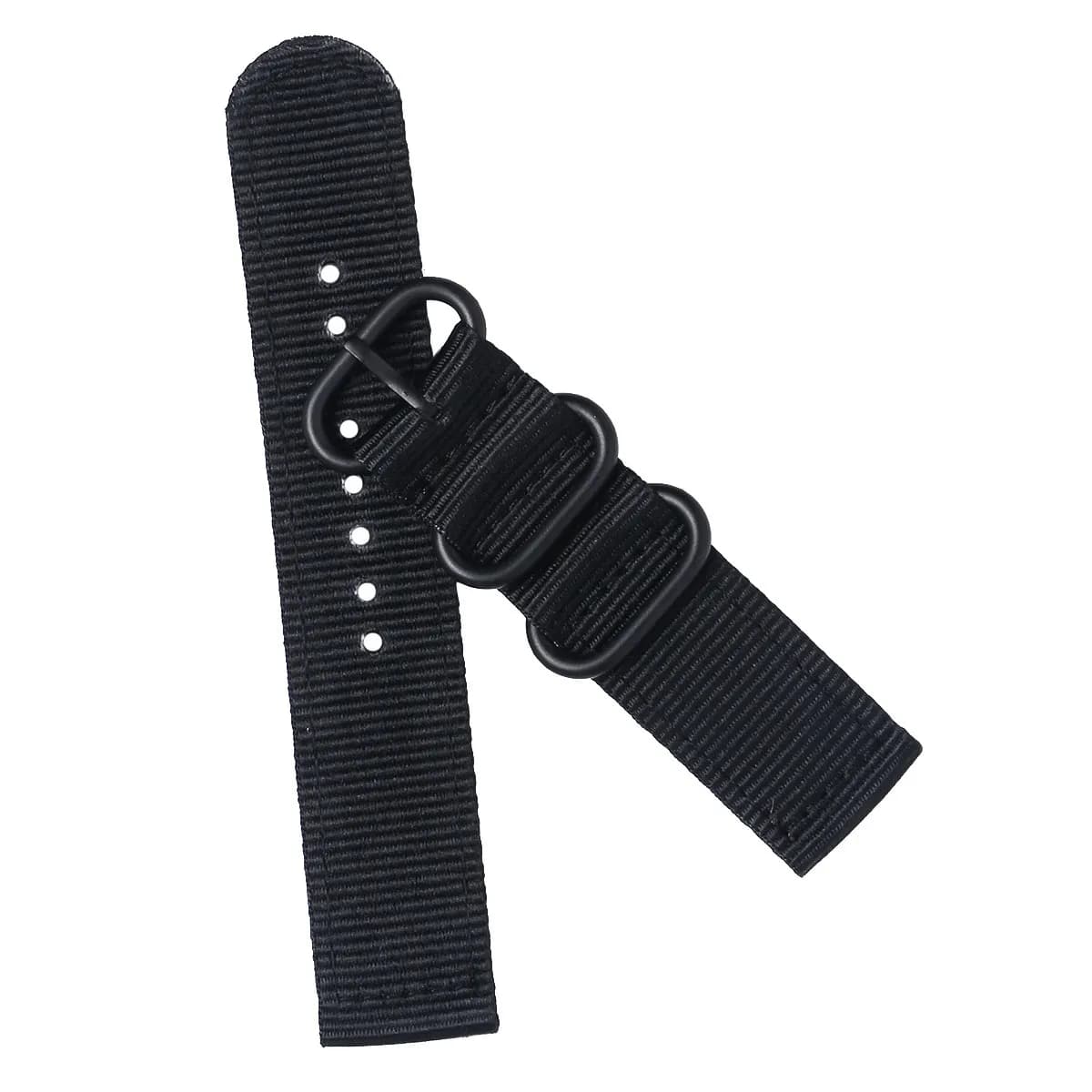 22 mm nylon watch strap, stainless steel buckle, sweat resistant, light and comfortable, for diving and climbing