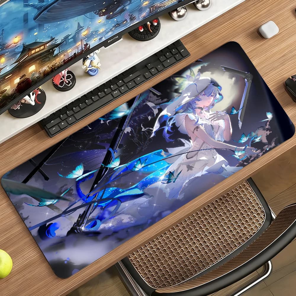 Wuthering Waves Shorekeeper Mouse Pad Tappetino per computer in gomma antiscivolo Gamer Balance Decoracion Deskmat Laptop Office Large