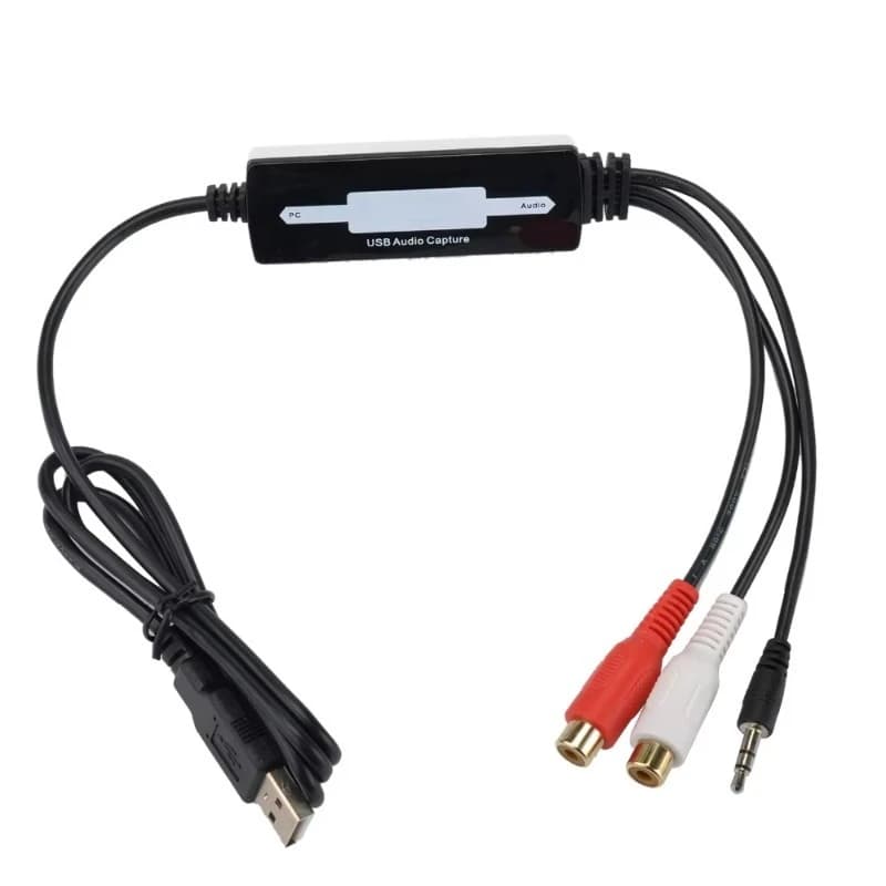 Scheda Audio Esterna USB 2.0 per Acquisizione Audio e Lettore di Cartucce