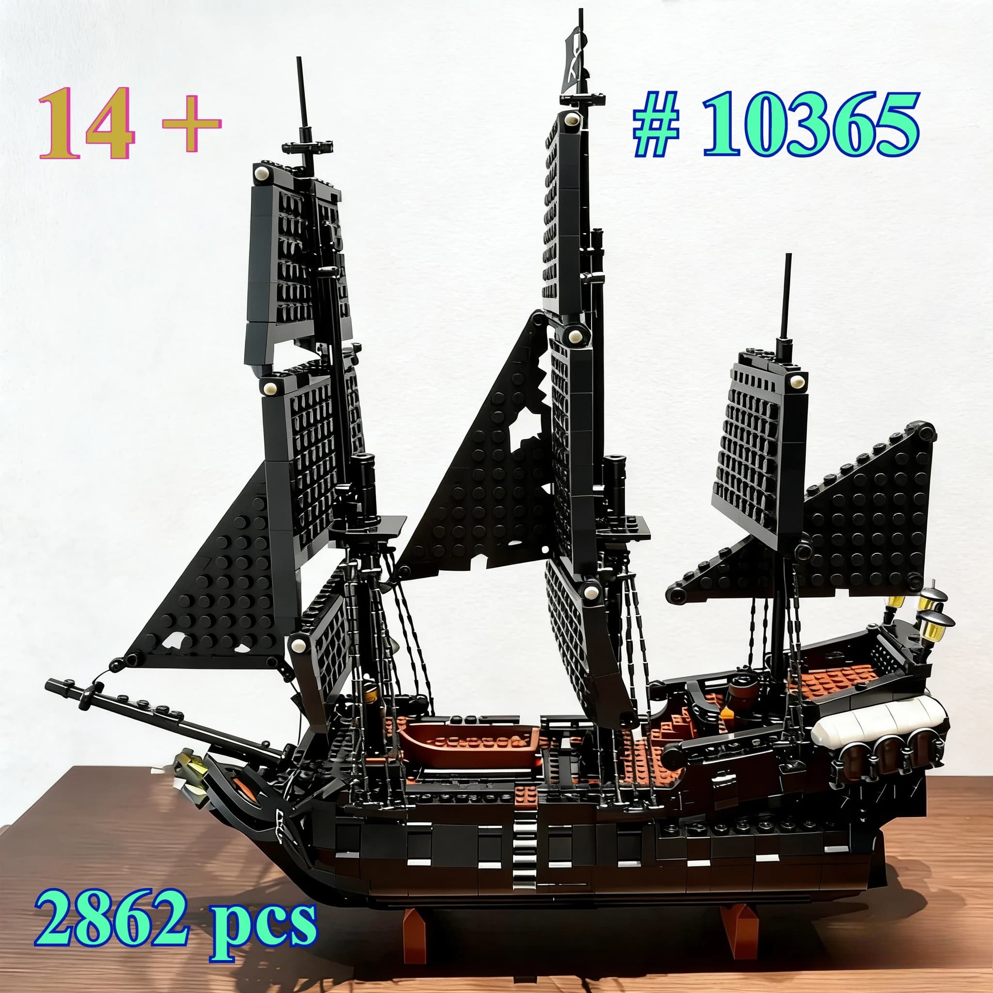 Nuovo set di modelli di barche a vela 10365, set di blocchi da costruzione adatti per regali di compleanno, compatibili con le particelle Legoed, 2862 pezzi.