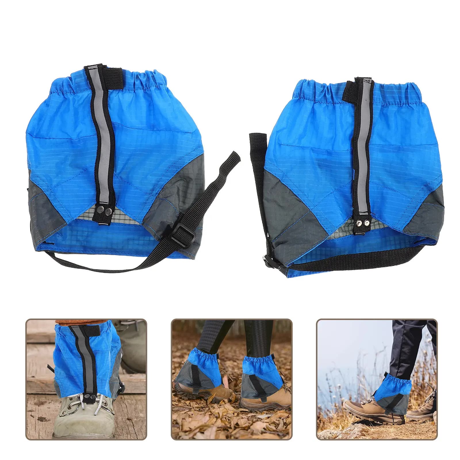 1 Paio di Copriscarpe Impermeabili Traspiranti per Escursionismo e Corsa, Protezioni per Gambe, Copriscarpe Antisabbia