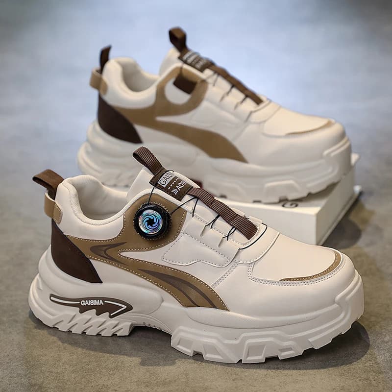 Nuove Scarpe da Corsa Uomo Autunno 2026 Versatili con Suola Spessa, Sneakers Casual alla Moda Ideali per Sport all'Aperto