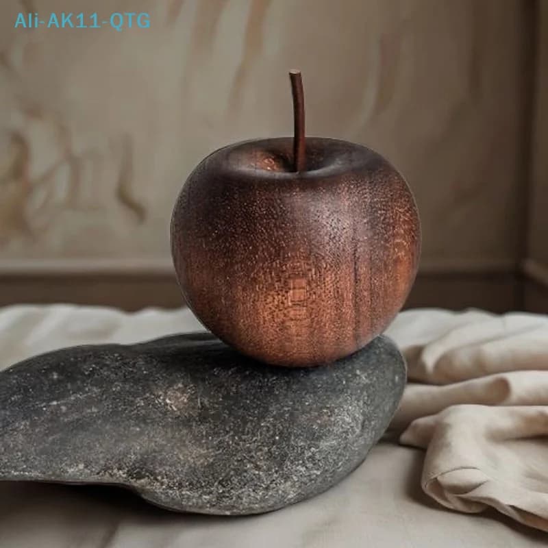 NEW 1/3 Set Of Wooden Apple Shaped Essential Oil Diffuser Fragrance Diffuser Suitable For Home Bathroom Car Decoration