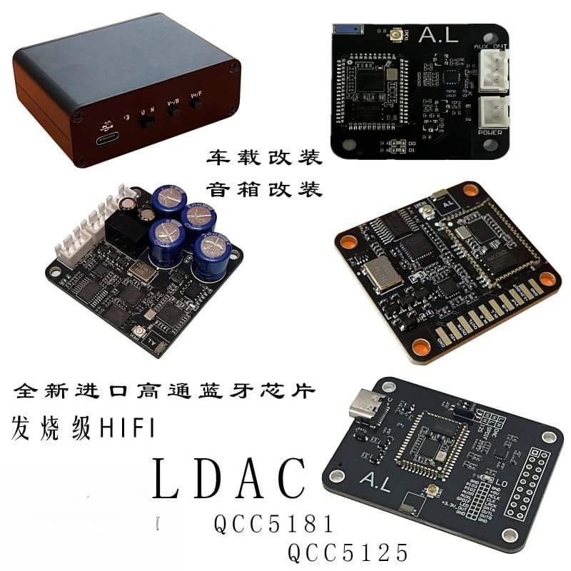 QCC5125 Speaker Modified QCC5181 Lossless Bluetooth LDAC HIFI Qualcomm Decoding Board MP3 Car Bluetooth