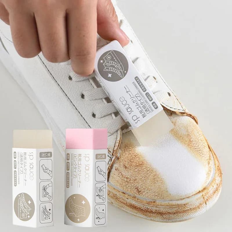 2/1 pz Spazzola per scarpe Gomma Blocco di gomma per pelle scamosciata Sheepski Tessuto in pelle Cura della pulizia Scarpe Gomma Scarpe da ginnastica Boot Cleaner Care