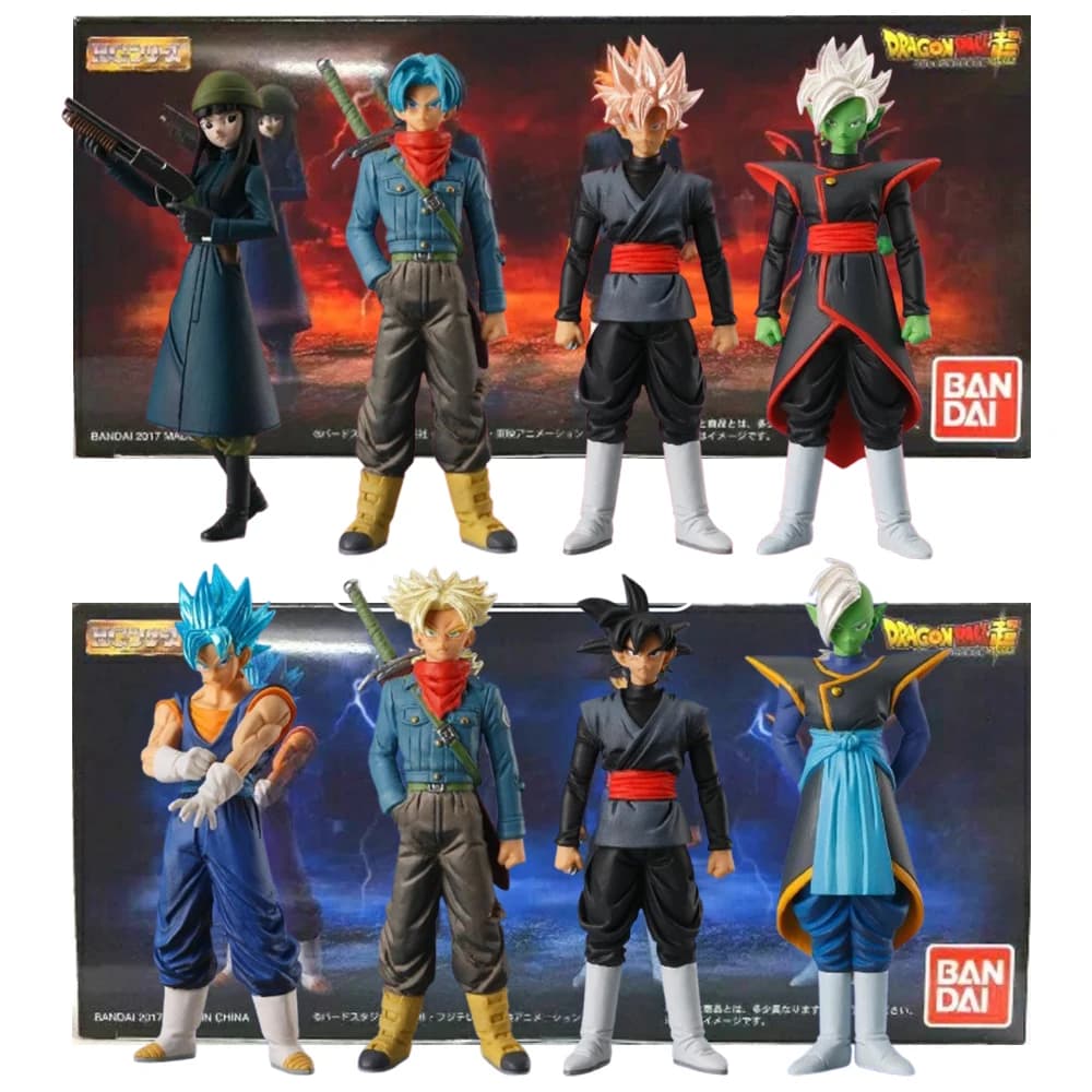 6 Pz/1 Set Anime Dragon Ball Super Future Trunks Figura HG Dragon Ball Super Mirai Trunks Gallina Serie HG Son Goku Modello Giocattolo Regalo