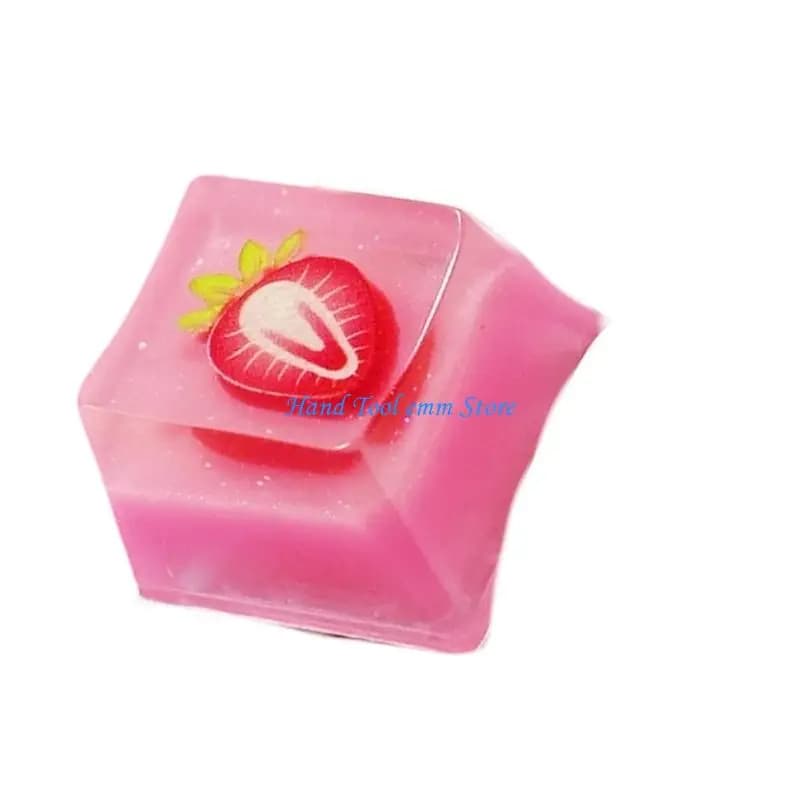 H37F Glowing Fruit Themed Keyboards Keycap Resin Keycaps For Mechanical Keyboards Keycaps