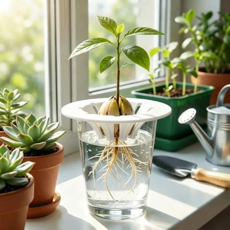 Cultivation System for Non-Sound Avocado, Plastic Germ Tray, Interior Plant Growing Device for Kitchen