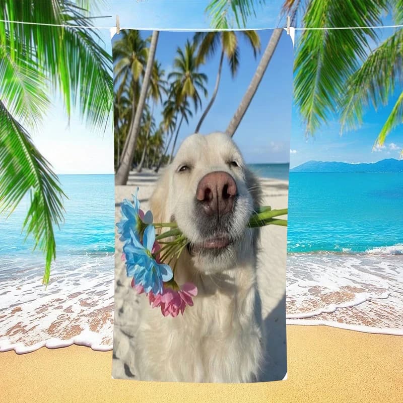 Sandy Beach Towel Tropical Ocean Print Oversized Microfiber Quick Dry Sand Free Summer Vacation Pool Travel Trendy Gift 2026