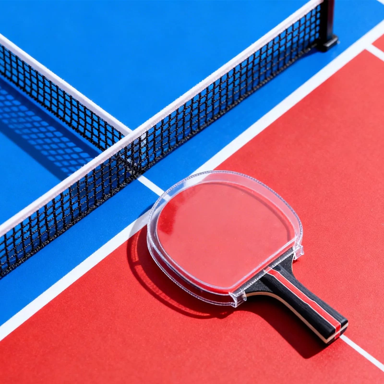 Protective film for ping pong rack, 12 pieces, transparent scratch-resistant protective film on both sides, for professional and casual use