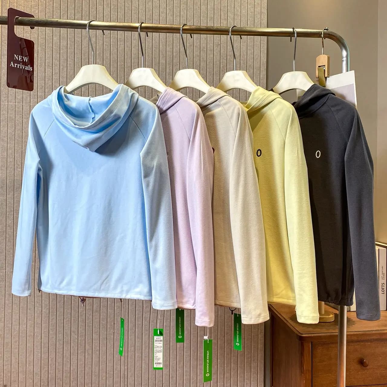 Dopamine Color Autumn Winter Double Sided Fleece Hoodie Long Sleeve Base Shirt Women's Polyester Fiber 100% Base Layer Top