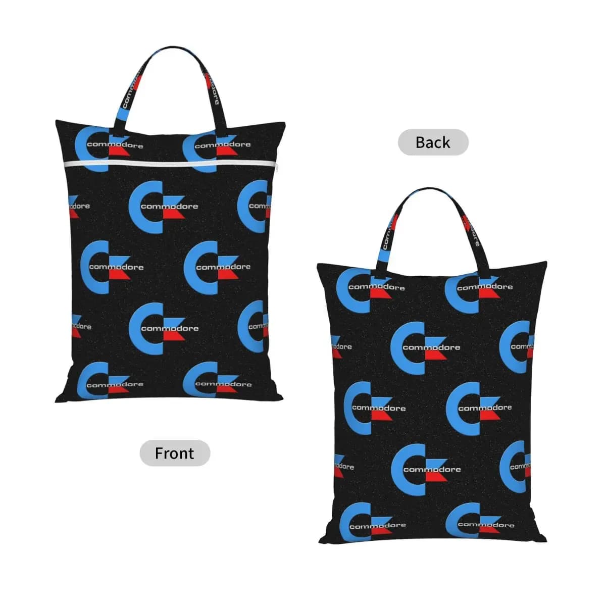 Commodore 64 Go Back To Your Childhood Travel Laundry Bag Waterproof Reusable Dirty Clothes Pouch Yoga Vacation Washing Basket