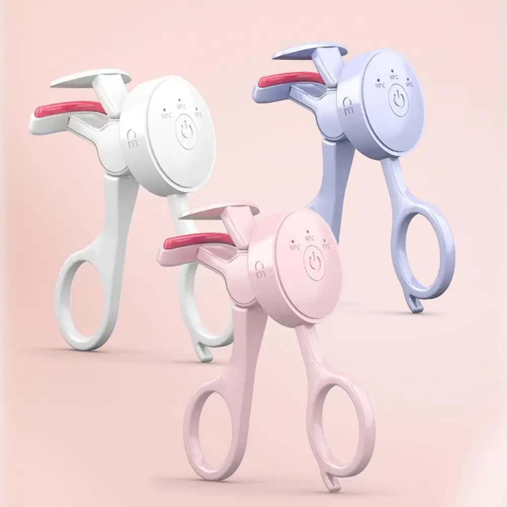 Portable Electric Heated Folder Rechargeable Type Curling Device Tool with Durable Modeling Clip for Heated Eyelashes