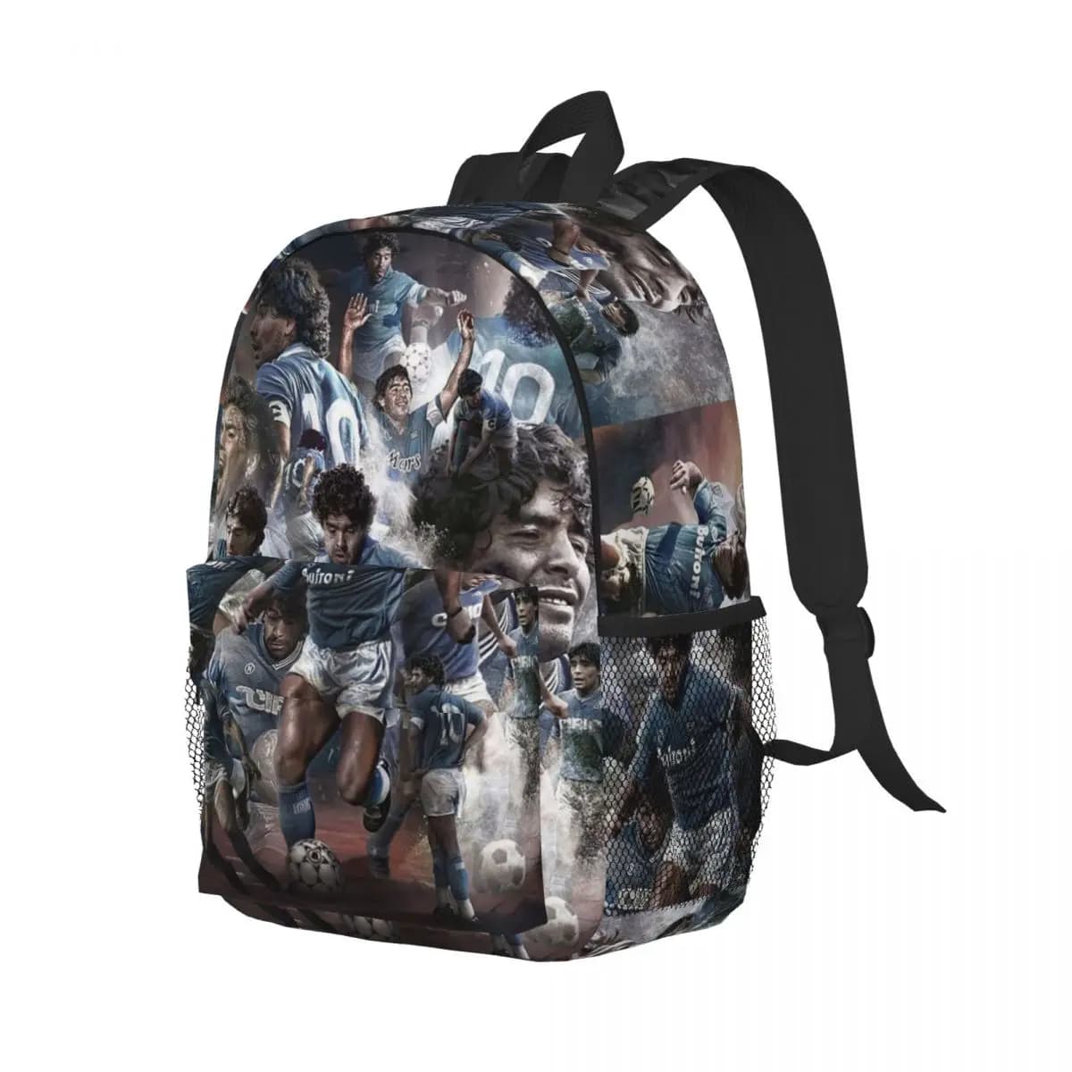 Diego Maradona D10 Backpack Student Boys Girls BookBag Children School Bag Computer Shoulder Bags for Men Women