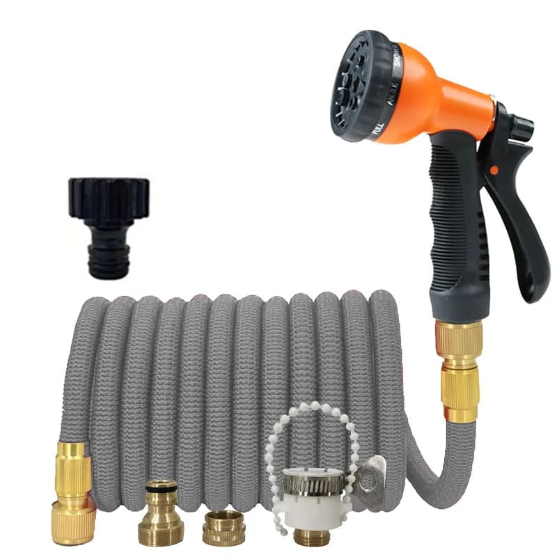 25-125ft Expandable Garden Hose Multi-Functional Nozzle Magic Hose Pipe High-Pressure Car Wash Adjustable Spray Flexible Hose