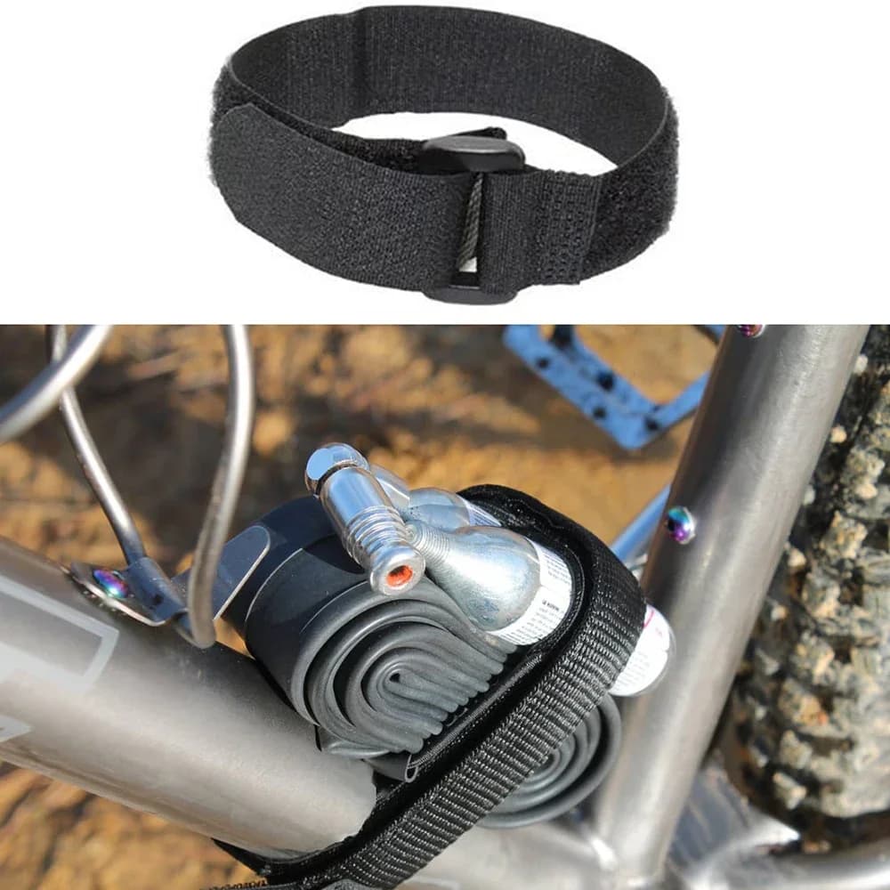 5 Pezzi Cinghie Multiuso in Nylon 2.5*30cm, Fascette Riutilizzabili con Chiusura a Strappo Autoadesive per Fissaggio e Organizzazione Biciclette