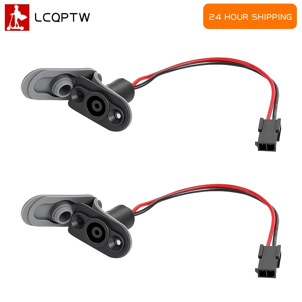 Charging Socket with Waterproof Silicone Cover for Xiaomi 6 Lite Electric Scooter Power Interface Charging Port Replacement Part