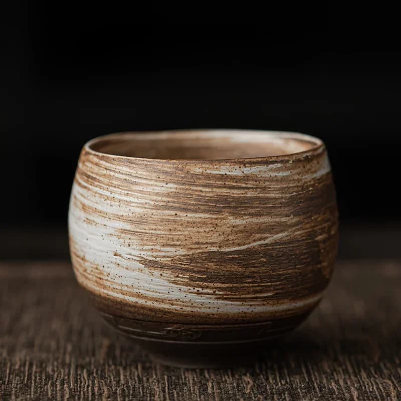 1PC Handmade Ceramic Tea Cup Porcelain Bowl Espresso Cups Pottery Coffee Mug Afternoon Teacup Mugs Coffee Cups
