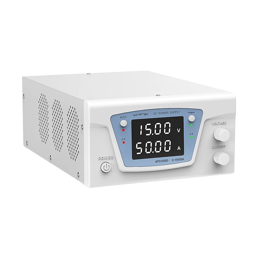 Alimentatore DC Regolabile ad Alta Potenza KPS1550D 0-15V 0-50A 750W con Display LCD per Test di Laboratorio Elettronico