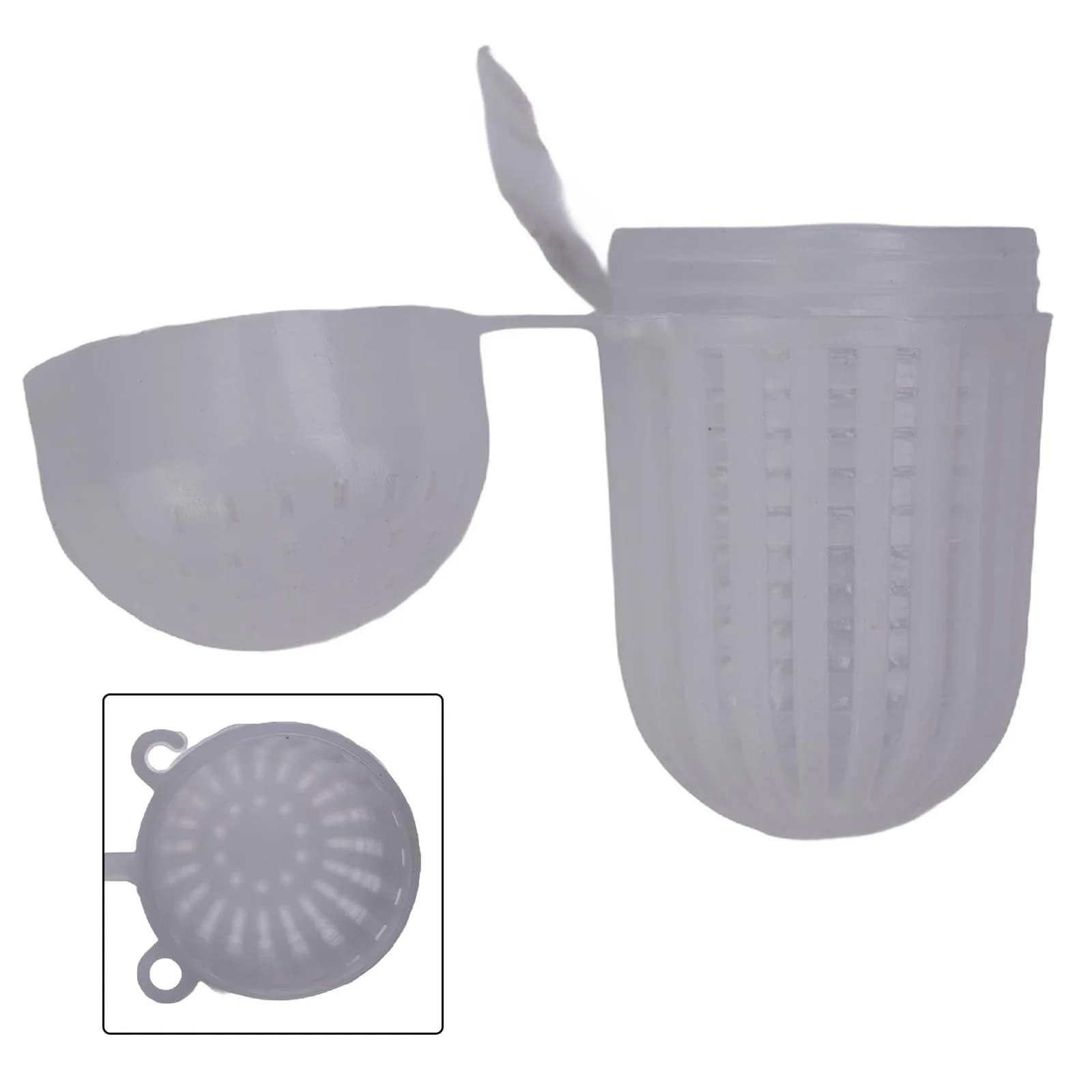 1 pcs bait for fish cage basket feeder fishing rod support pot bait cage soft Cad Pot terminal equipment ball box fishing basket