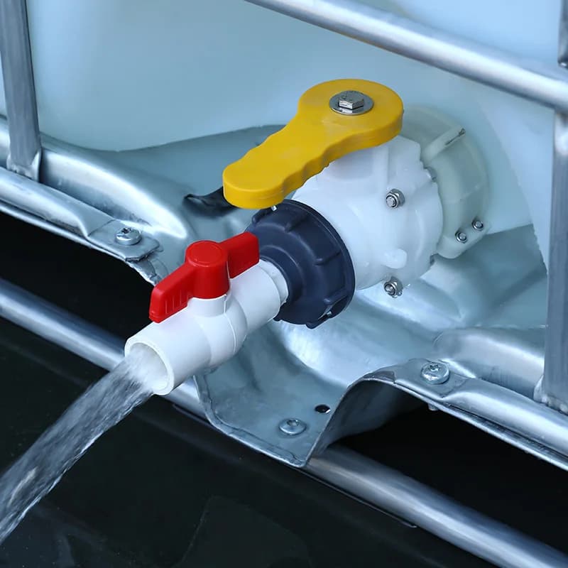 Adattatore per serbatoio IBC con filettatura grossolana da 60 mm a raccordi per serbatoio IBC per tubi flessibili da 1/2 '' 3/4 '' 1 '' 1,2 '' 1,5 '' con connettore interruttore