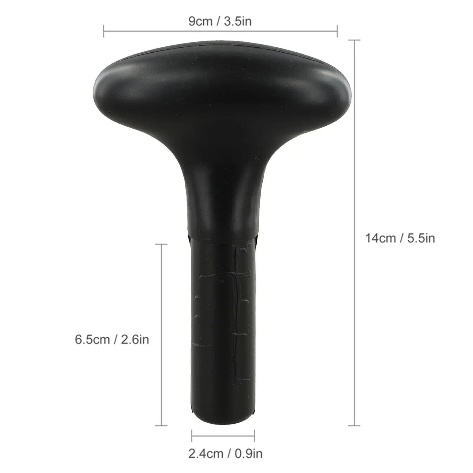 Maniglia a T per pagaie da kayak per aste da 24 mm, impugnatura comoda per una pagaiata efficiente, realizzata in materiale PVC leggero e robusto