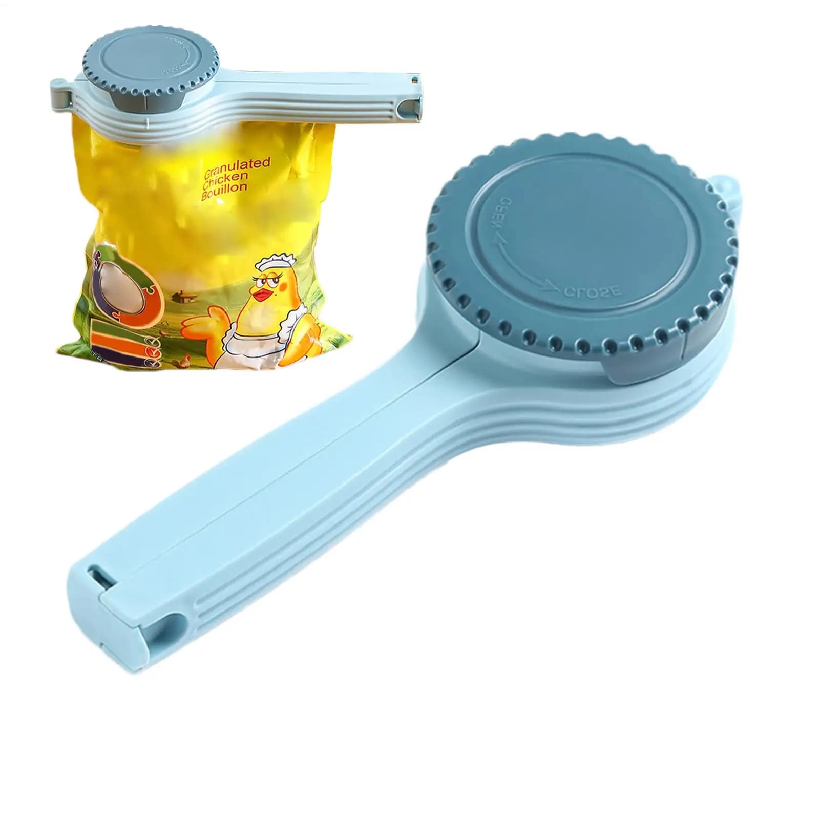 Reusable Food Bag Clips Sealer 1PC Locking Clips With Spout For Chips Flour Sugar, Airtight Kitchen Storage Clips, Organizer Set
