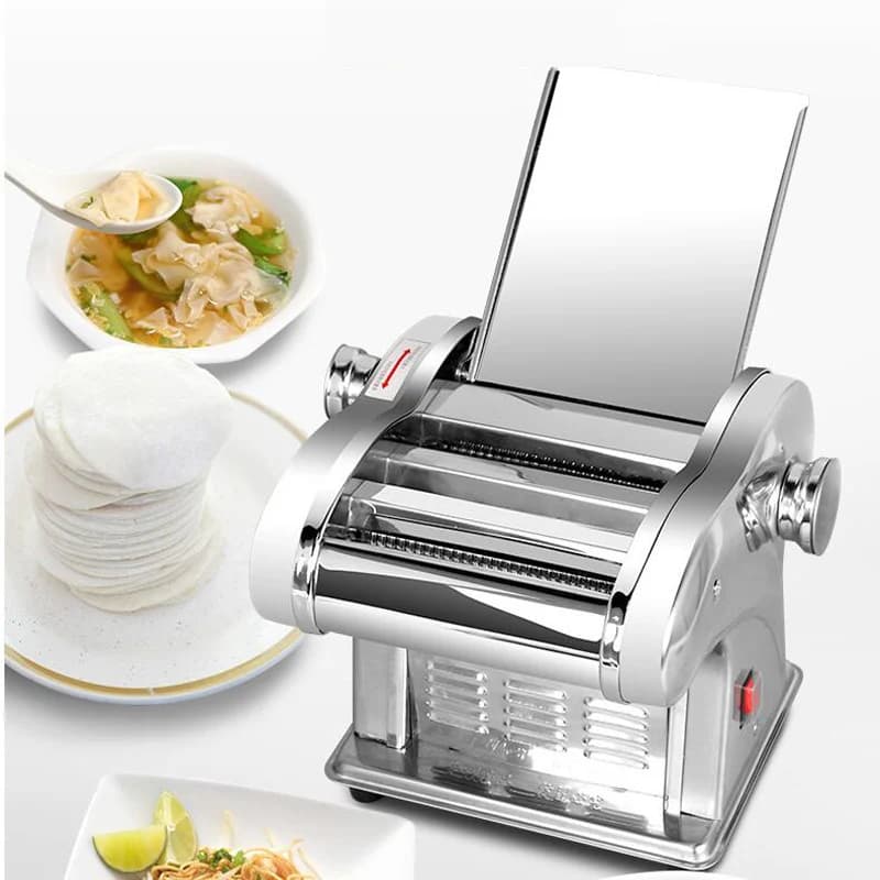 Piccola Macchina per Pasta Elettrica, Pressa a Rullo per Tagliare e Preparare Noodles Cinesi, Macchina Automatica Commerciale per Pasta