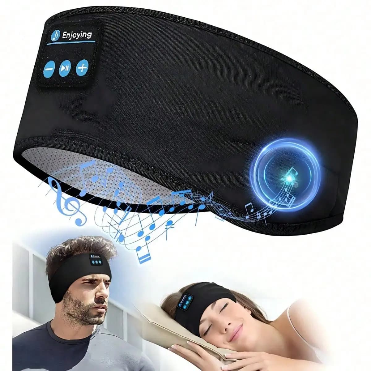 Over Ear Wireless Sleep Headphones Ultra Soft Lightweight Headband Earphones For Side Sleepers Sports Rest Use