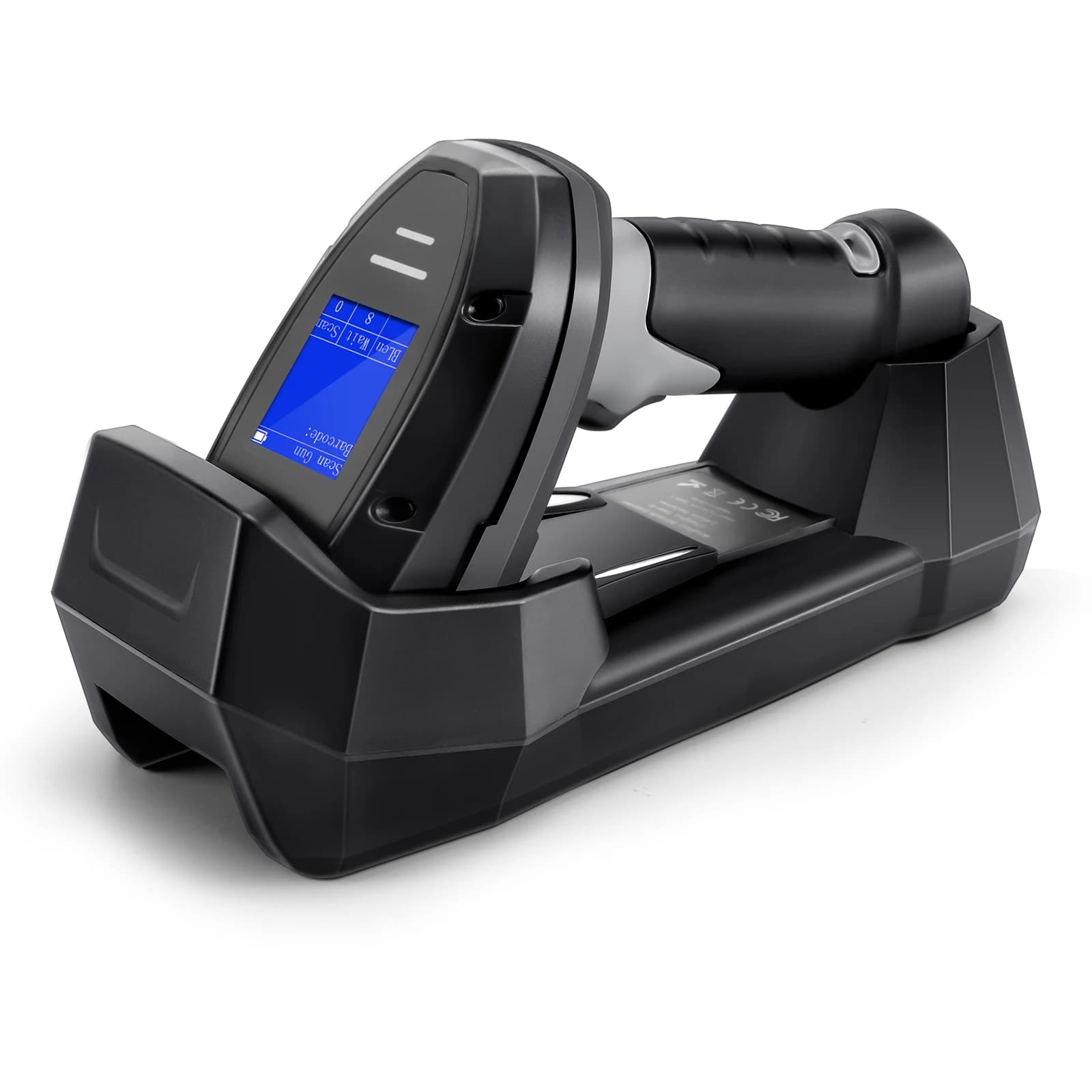 Wireless barcode scanner with LCD display and charging dock | 0.1 | USB/Bluetooth | Plug & Play