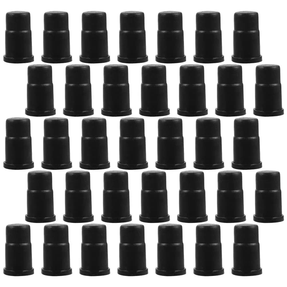 35 Pezzi Piccoli Supporti per Rotelle in ABS, Boccole per Gambe di Sedie, Supporti per Montaggio Mobili, Ricambio per Ruote, Lunga Durata