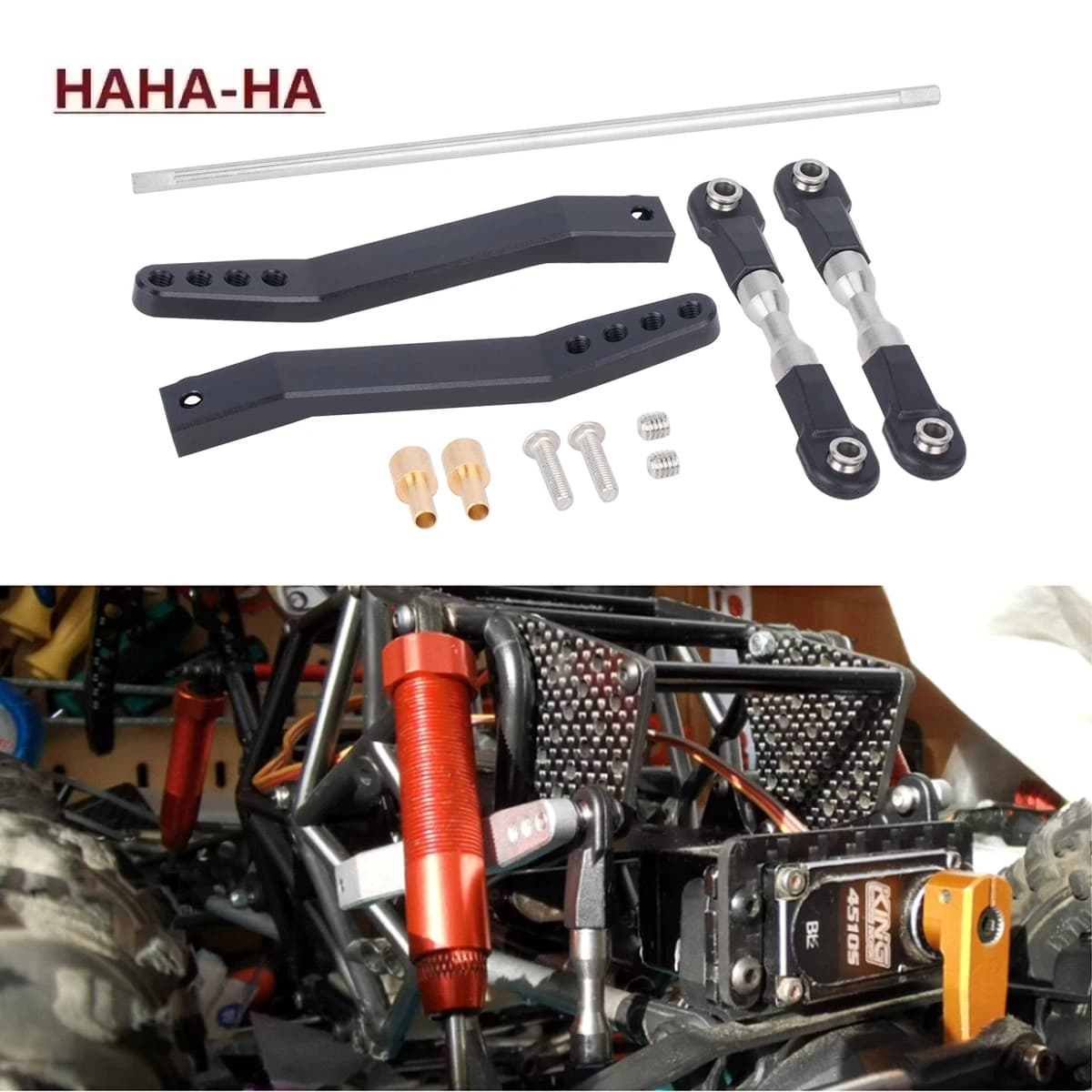 Set di Barre Antirollio in Metallo per Crawler RC 1/10 Axial RR10 90048 Vanquish VS4-10 Phoenix LCG, Parti di Aggiornamento Fai-da-Te