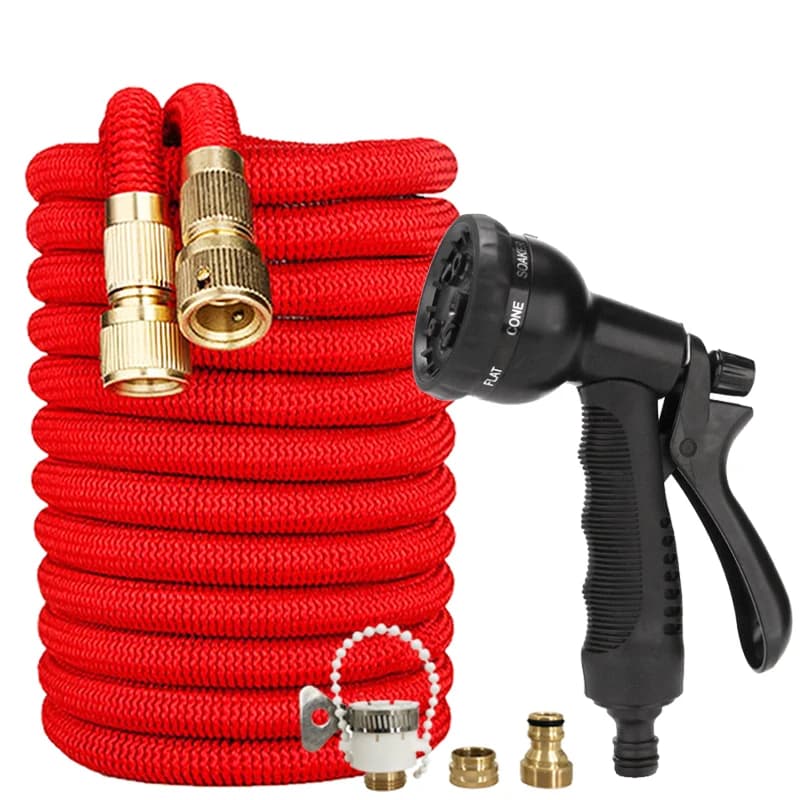 Expand Garden Art Irrigation Hose, Equipped With 8-Function Cleaning Water Gun, Garden Irrigation Pipe, Cleaning Tools