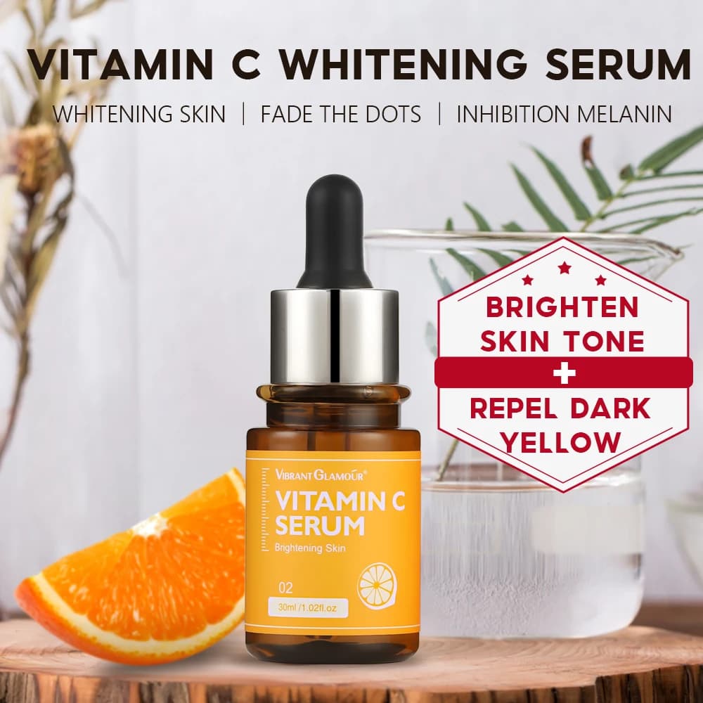 VIBRANT GLAMOUR Vitamin C Serum For Face skin care Whitening Remove Black Dot melasma Moisturing Original products 30ml