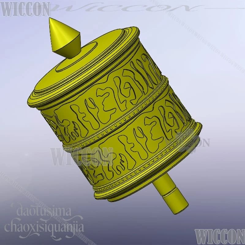 Cosplay Anime Game Record Of Ragnarok Buddha Shaka Arma Finta 3D in Acido Polilattico per la Testa - Cosplay Halloween Punk Natale Carnevale