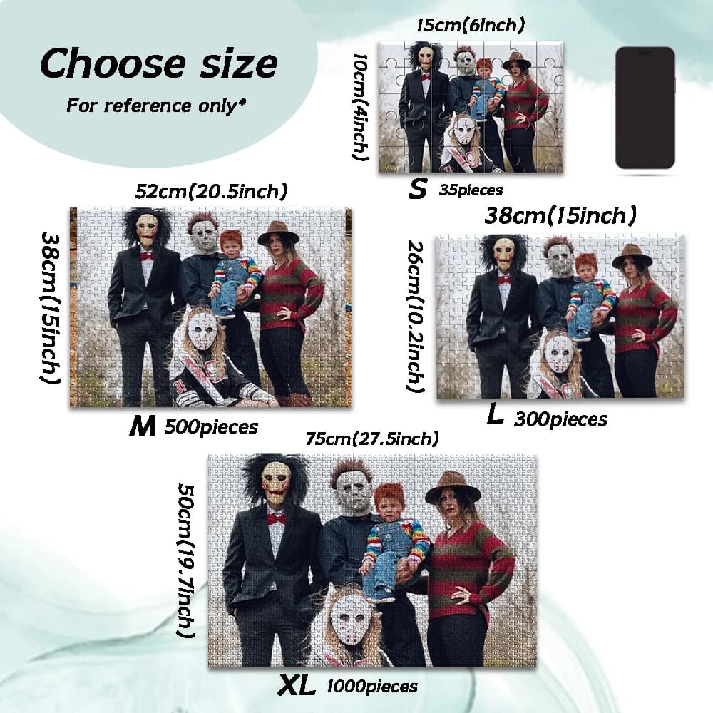 Puzzle personalizzabili da 35/300/500/1000 pezzi con foto personalizzata, puzzle antistress personalizzati
