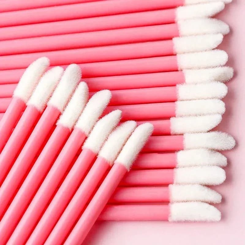 NUOVO 50/100PCS Pennello per labbra usa e getta Pennello per labbra in silicone CleanerApplicatore Ombretto Pennello per trucco Strumento HZS19