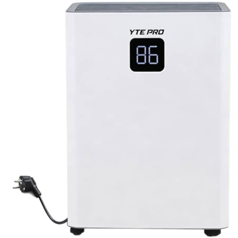 Deumidificatore DH1800S da 34 Pint per 2500 Piedi Quadrati, Deumidificatore a Compressore per Casa con Display Digitale LED Frontale e Funzionamento Silenzioso