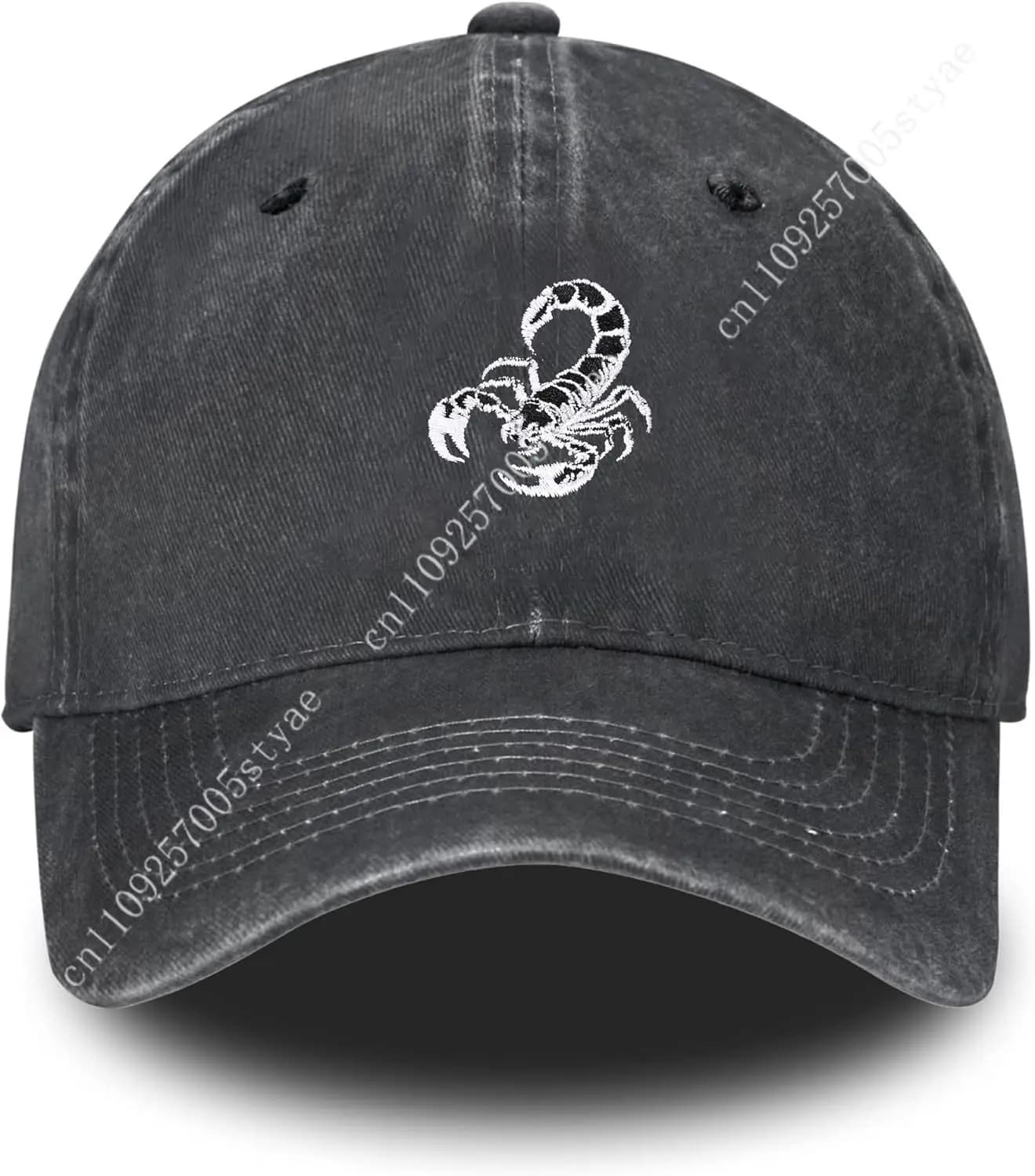 Print Quality Baseball Cap Adjustable Vintage Washed Distressed Denim Baseball Hat for Women Men
