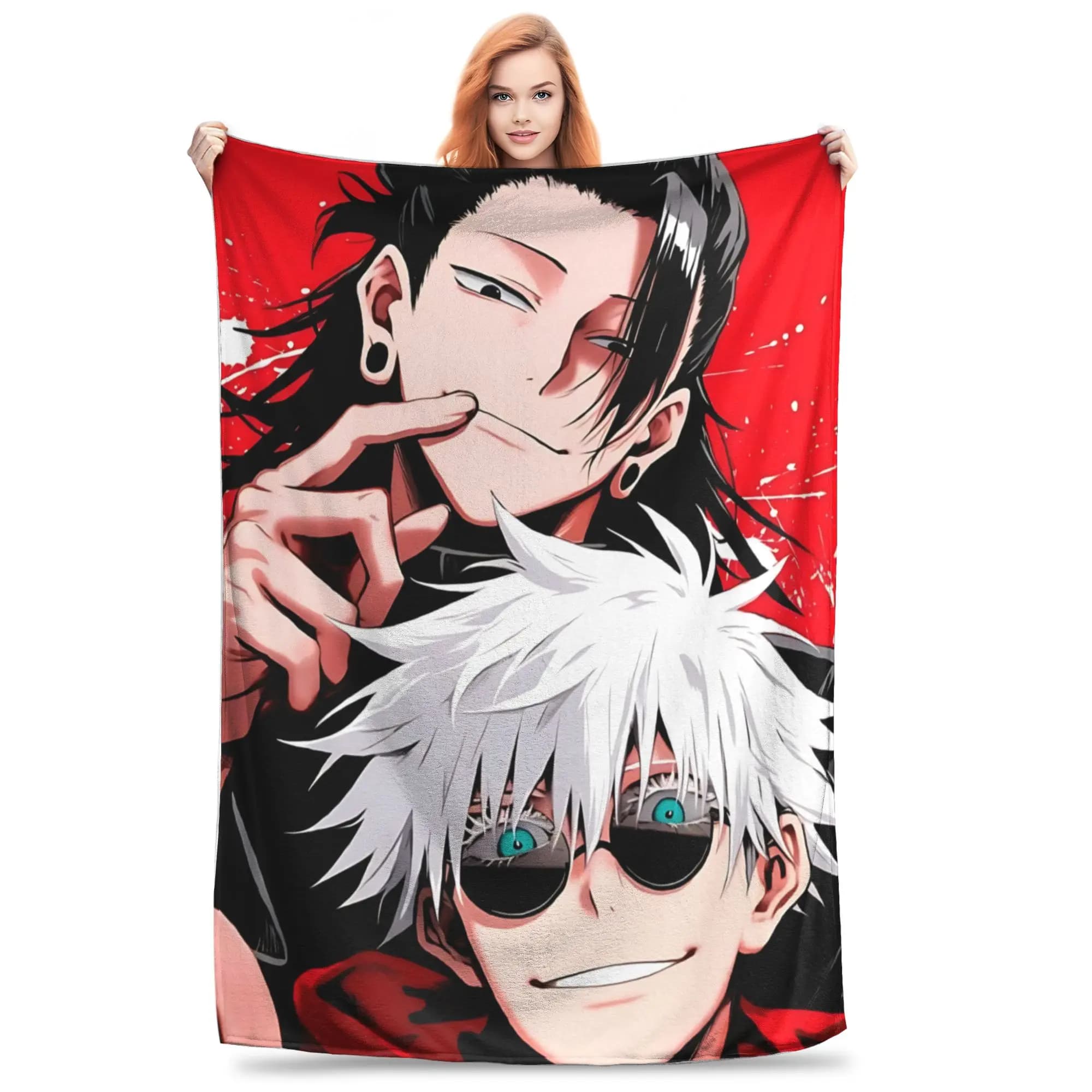 1PC Jujutsu Kaisens funko Winter Blankets for Adults Bedding Home Interior Sofa Knee