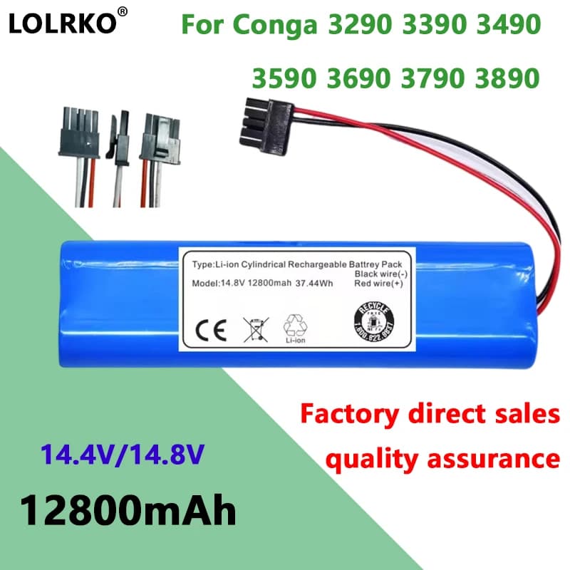 14.8V STYTJ02YM Battery for Xiaomi Mop Pro/Mop 2S Robot Vacuum Cleaner Replacement Battery for Yunmi MVVC01-JG/Haier JX37