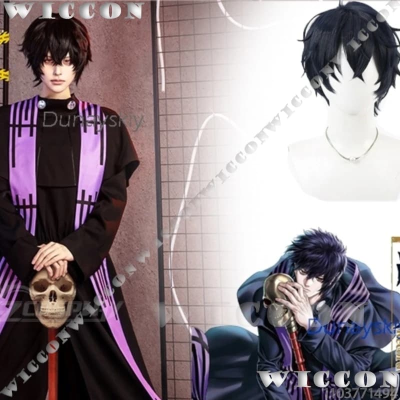 Parrucca per cosplay di Beelzebub da Record of Ragnarok, Dio Oscuro Beruzebubu, Shuumatsu no Valkyrie, Abito da uomo per Halloween, Natale, Carnevale