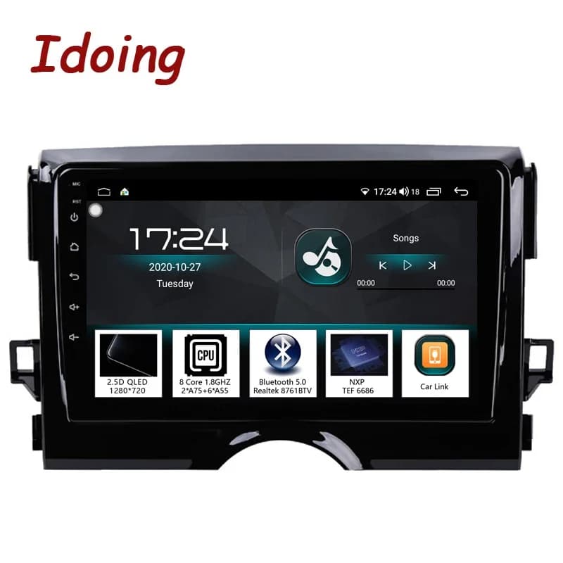 Idoing 9"Car Radio Android Multimedia Player Intelligent Video For Toyota Reiz Mark X 2 X130 2009-2019 Head Unit GPS Navigation