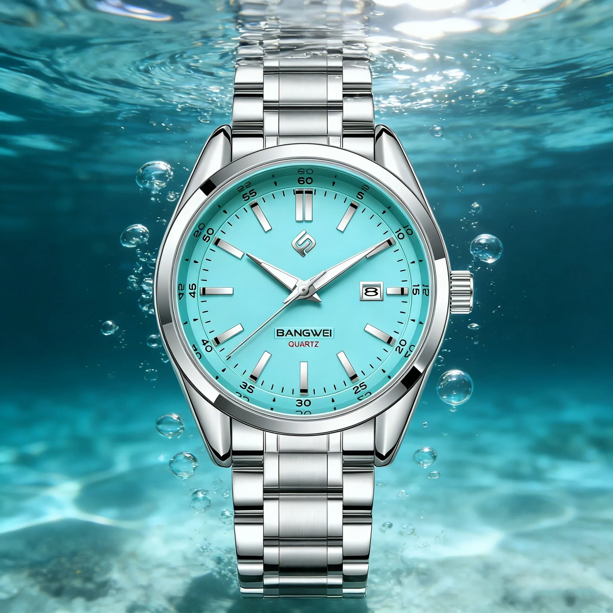LIGE Luxury men's stylish watches Business men's quartz wrist watches with waterproof light date Relojs stainless steel men's watch + box