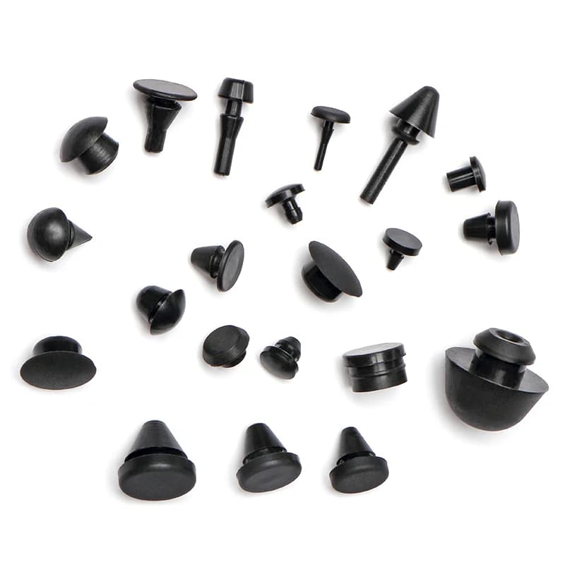 Tappo in silicone Tappo in gomma Occhiello Tappetino impermeabile Nero Smorzamento Shock Bianco T-plug Silenziatore Coperchio di tenuta Piede antiscivolo