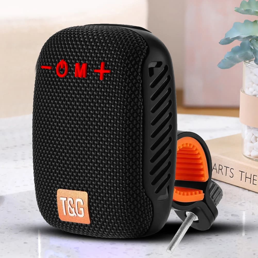 Altoparlante stereo wireless per bicicletta, altoparlante da manubrio ricaricabile tramite USB di tipo C, impermeabile, compatibile con Bluetooth, per scooter e moto