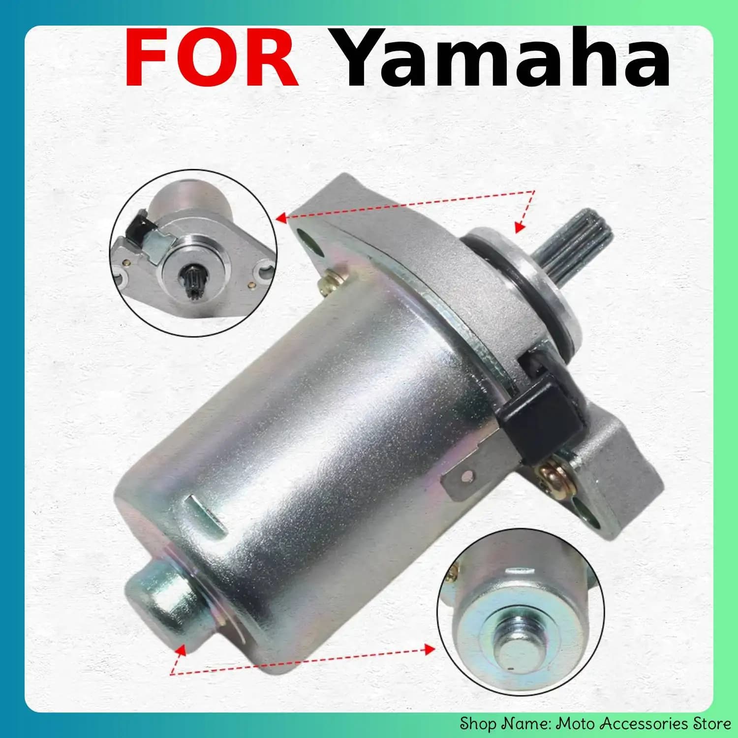 For Yamaha CW50 BWS Zuma CY50 Jog EW50 Slider 50cc Scooter Spare Part Electric Starter Motor 3FC‑81800‑01 3FC‑81800‑02 1990‑2008