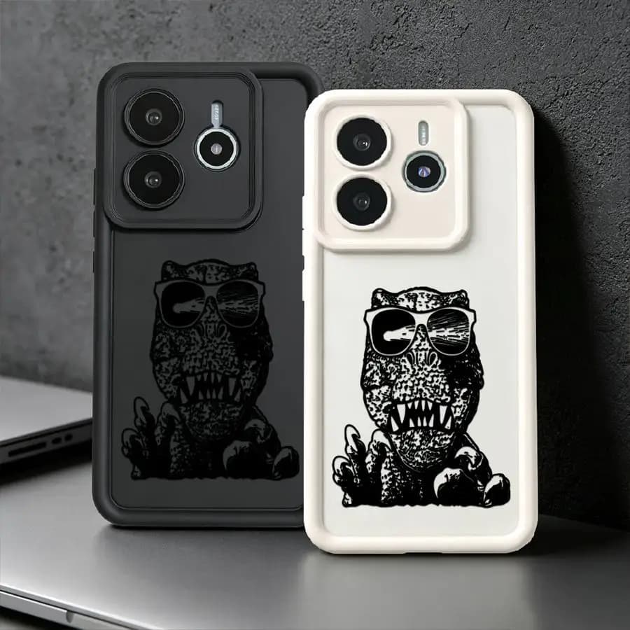 Dino Sunglasse Phone Cover Case for Xiaomi Redmi Note 15 Pro 13C 11s Note 13 Pro Plus 11 12 10 A1 A2 A3 A4 14C 15A 12C 12s
