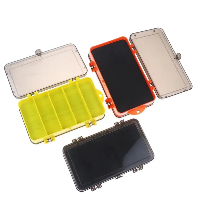 87Pcs/Set Portable Fishing Tackle Storage Box Double Layer ABS Bait Organizer With Dividers For Lures Hooks Water-Resistant