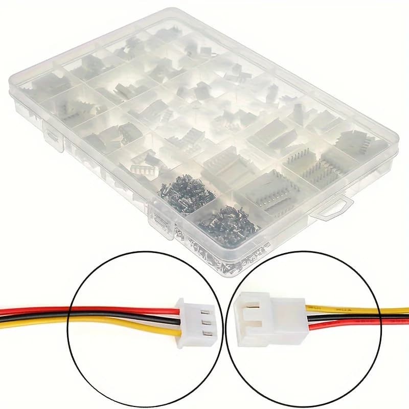 XH2.54 230 pcs/720 pcs/box Kit Connector Step 2.54mm Jumper Cable Terminal for PCB LED Strip Arduino/Raspberry Pi Projects Electr